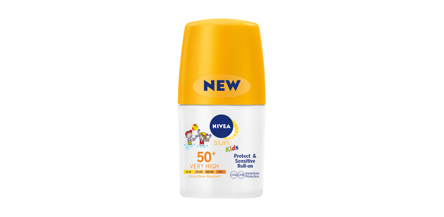 NIVEA Sun Dětské mléko na opalování v kuličce Sensitive, SPF 50