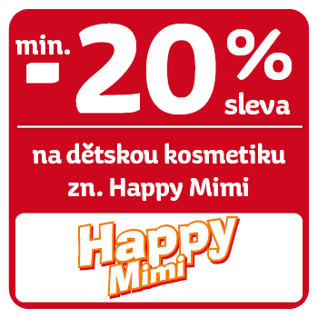 Využijte neklubové nabídky - sleva min. 20 % na dětskou kosmetiku Happy Mimi!