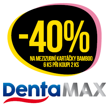 Využijte neklubové nabídky - sleva 40 % na mezizubní kartáčky Bamboo DentaMax při koupi 2 ks v libovolné kombinaci!