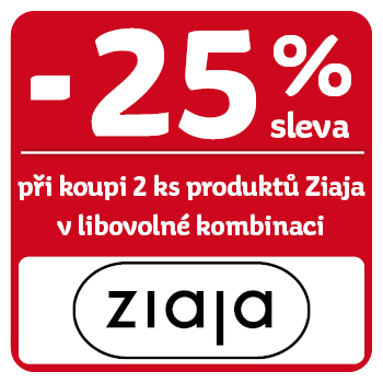 Využijte neklubové nabídky - sleva 25 % na produkty Ziaja při koupi 2 ks v libovolné kombinaci!