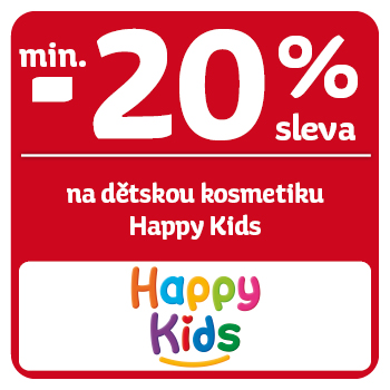 Využijte neklubové nabídky - sleva min. 20 % na dětskou kosmetiku Happy Kids!