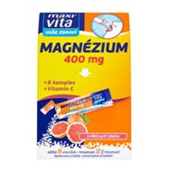 MaxiVita Vaše Zdraví Magnesium +B komplex + vitamin C s příchutí grep