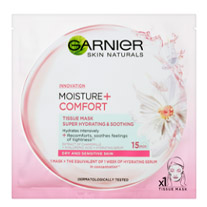 Garnier Skin Naturals super-hydratační zklidňující textilní maska moisture + comfort