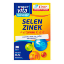 MaxiVita Selen + zinek + vitamin C a E