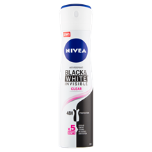 Nivea Black & White Invisible Clear Sprej antiperspirant