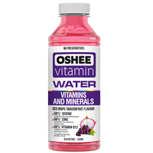 Oshee Vitaminová voda červené hrozny–pitahaya 