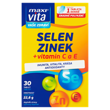 MaxiVita Vaše zdraví Selen + zinek + vitamin C a E