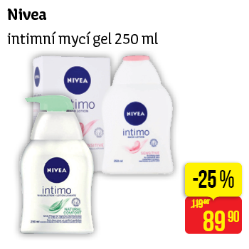 Nivea - intimní mycí gel 250 ml