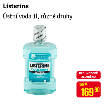 Listerine - Ústní voda 1l, různé druhy