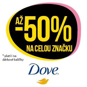 Využijte neklubové nabídky slevy až 50% na celou značku Dove!