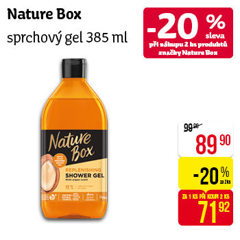 Nature Box -  sprchový gel 385 ml