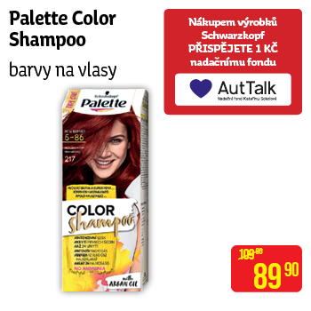 Palette color Shampoo - barvy na vlasy