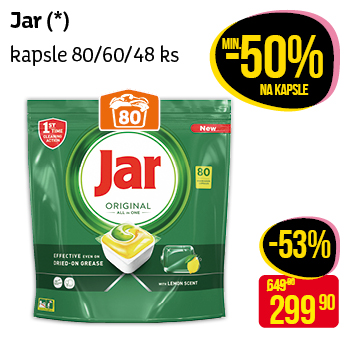 Jar - kapsle 80/60/48 ks