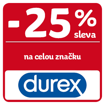 Využijte neklubové nabídky slevy 25% na značku Durex!