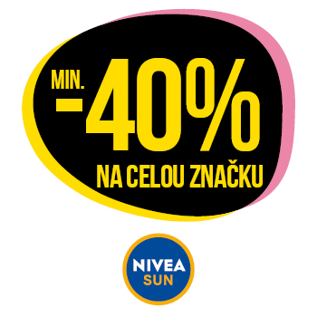 Využijte neklubové nabídky slevy min 40 % na celou značku Nivea Sun!