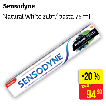 Sensodyne - Natural White zubní pasta 75 ml