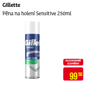Gillette - Pěna na holení Sensitive 250ml