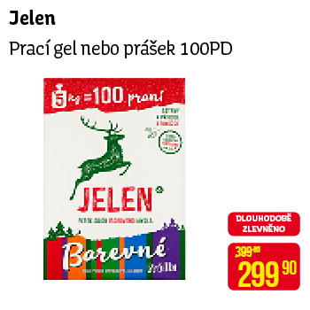 Jelen - Prací gel nebo prášek 100PD