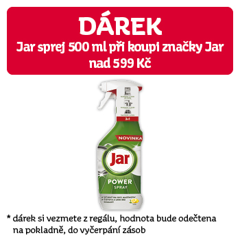 Využijte neklubové nabídky - DÁREK - Jar sprej 500 ml k nákupu výrobků značky Jar nad 599 Kč!