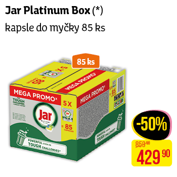 Jar Platinum Box - Kapsle do myčky 85ks