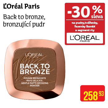 L'Oréal Paris - Back to bronze, bronzující pudr