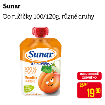 Sunar - Do ručičky 100/120g, různé druhy