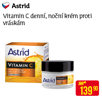 Astrid - Vitamin C denní, noční krém proti vráskám