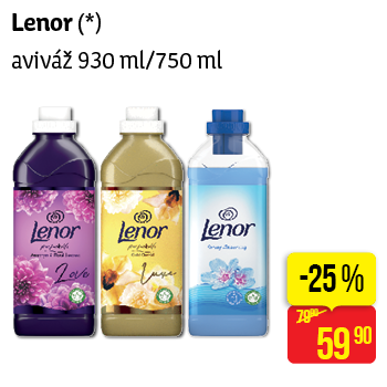 Lenor - aviváž 930/750 ml