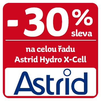 Využijte neklubové nabídky - sleva 30% na řadu Astrid Hydro X-Cell!