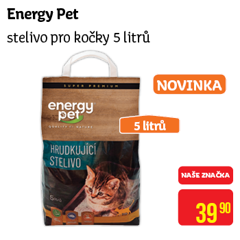 Energy Pet - stelivo pro kočky 5l