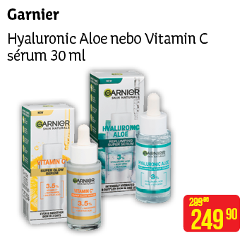 Garnier - Hyaluronic Aloe nebo Vitamin C sérum 30 ml