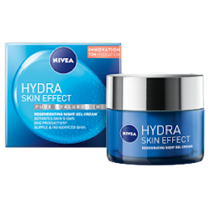 NIVEA Regenerační noční hydratační gel-krém Hydra Skin Effect