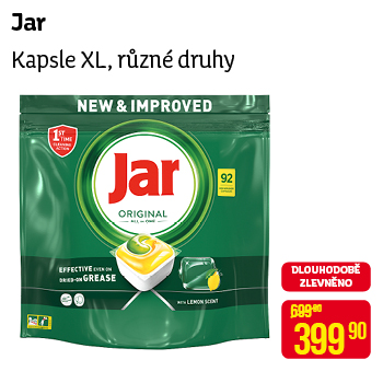 Jar - Kapsle XL, různé druhy
