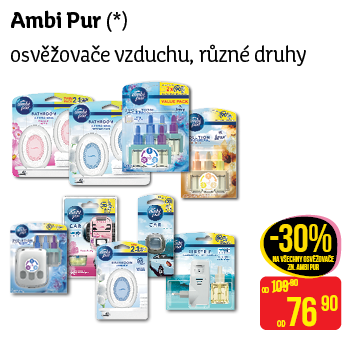 AmbiPur - osvěžovače vzduchu různé druhy