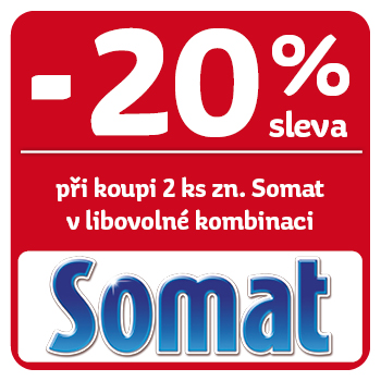 Využijte neklubové nabídky - sleva 20% na značku Somat při koupi 2 ks v libovolné kombinaci!