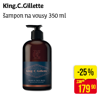 King.C.Gillette - šampon na vousy 350 ml