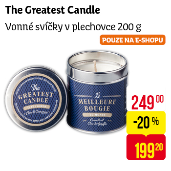 The Greatest Candle - Svíčky, různé druhy
