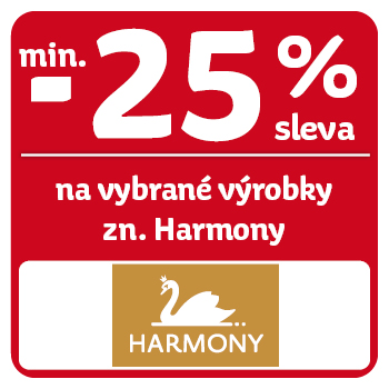 Využijte neklubové nabídky - sleva min. 25% na vybrané výrobky značky Harmony!