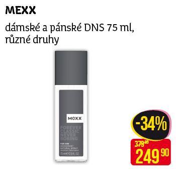 MEXX - dámské a pánské DNS, 75 ml, různé druhy