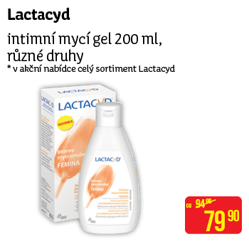 Lactacyd - intimní mycí gel 200 ml, různé druhy