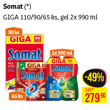 Somat GiGA - 110/90/65ks, gel 2x990ml