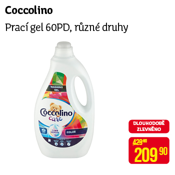 Coccolino - Prací gel 60PD, různé druhy