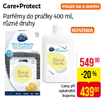 Care+Protect - Parfémy do pračky 400ml, různé druhy