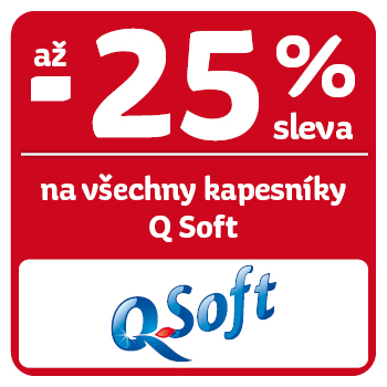 Využijte neklubové nabídky - sleva až 25 % na všechny kapesníky Q Soft!