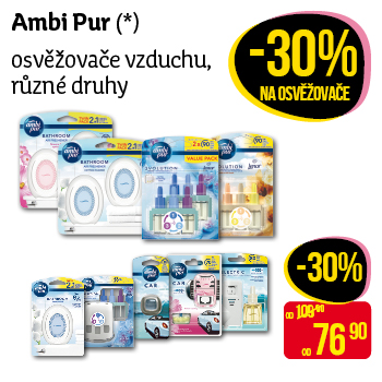 AmbiPur - osvěžovače vzduchu různé druhy