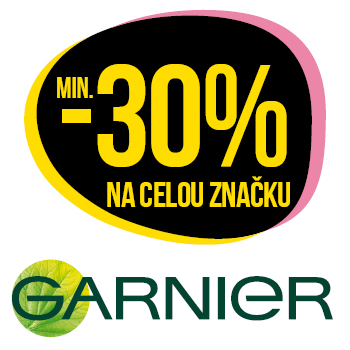 Využijte neklubové nabídky slevy min 30 % na celou značku Garnier!