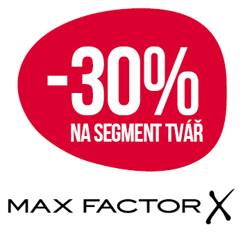 Využijte neklubové nabídky slevy 30% na segment tváře značky Max Factor!