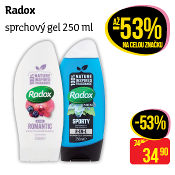 Radox - sprchový gel 250 ml