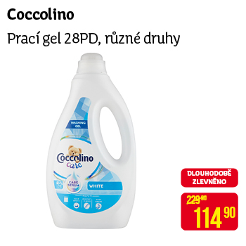 Coccolino - Prací gel 28PD, různé druhy
