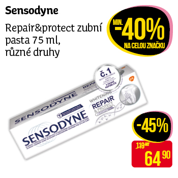 Sensodyne - Repair&protect zubní pasta 75 ml, různé druhy